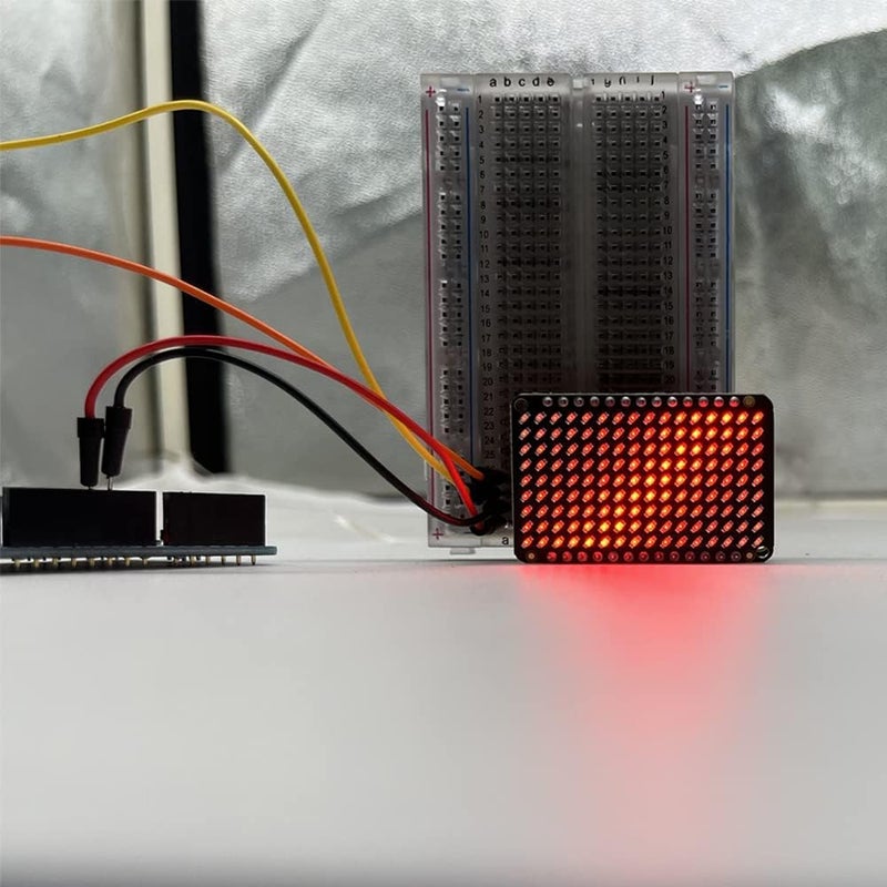 Treedix PWM LED Matrix Driver IS31FL3731 and 9x16 Grid LEDs for Arduino DIY Kits (Red) - Image 4
